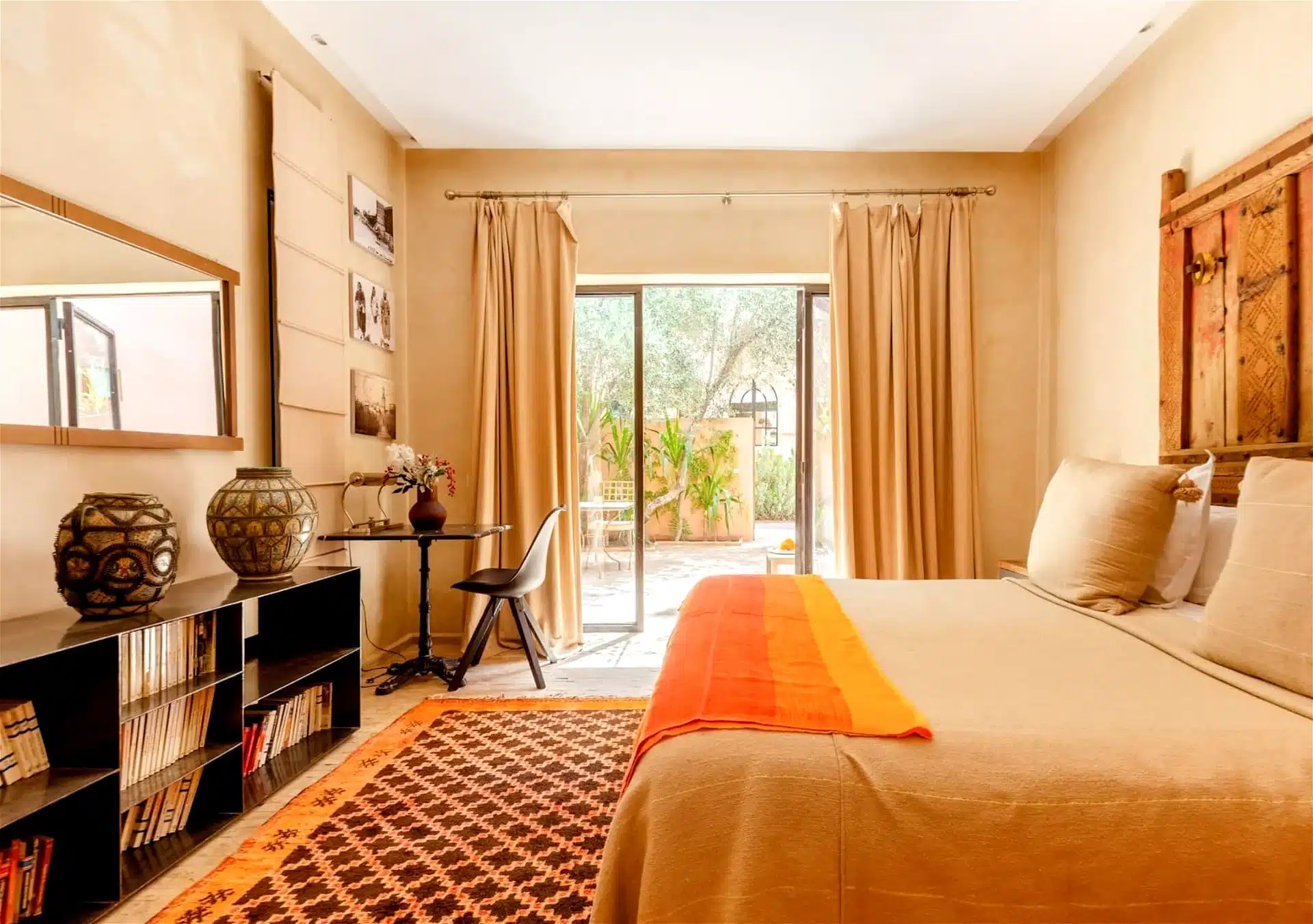 Luxury bedroom Marrakesh Villa, fundraiser auction items, live auction items