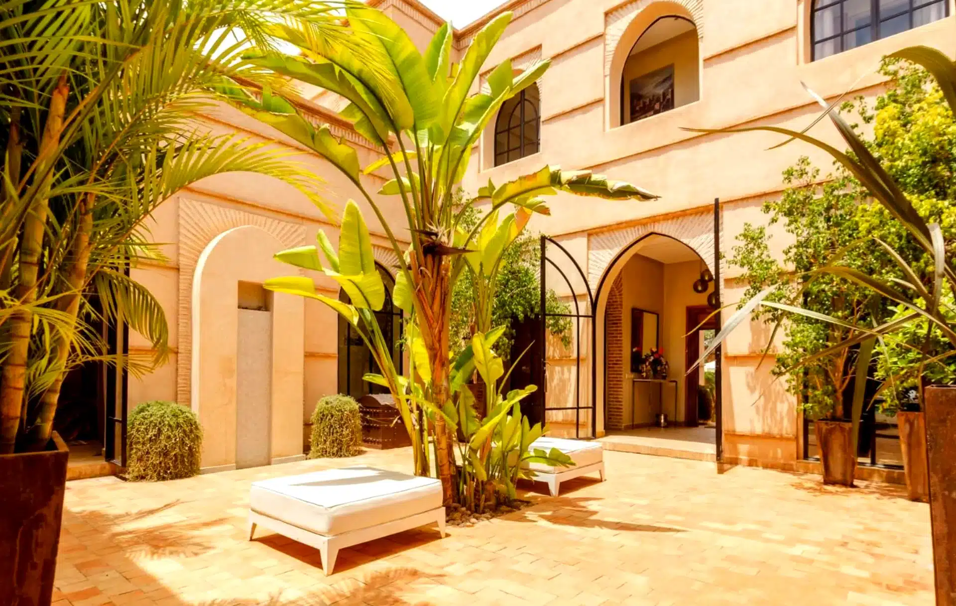 Inside building at Luxury Marrakesh Villa, fundraiser auction items, live auction items