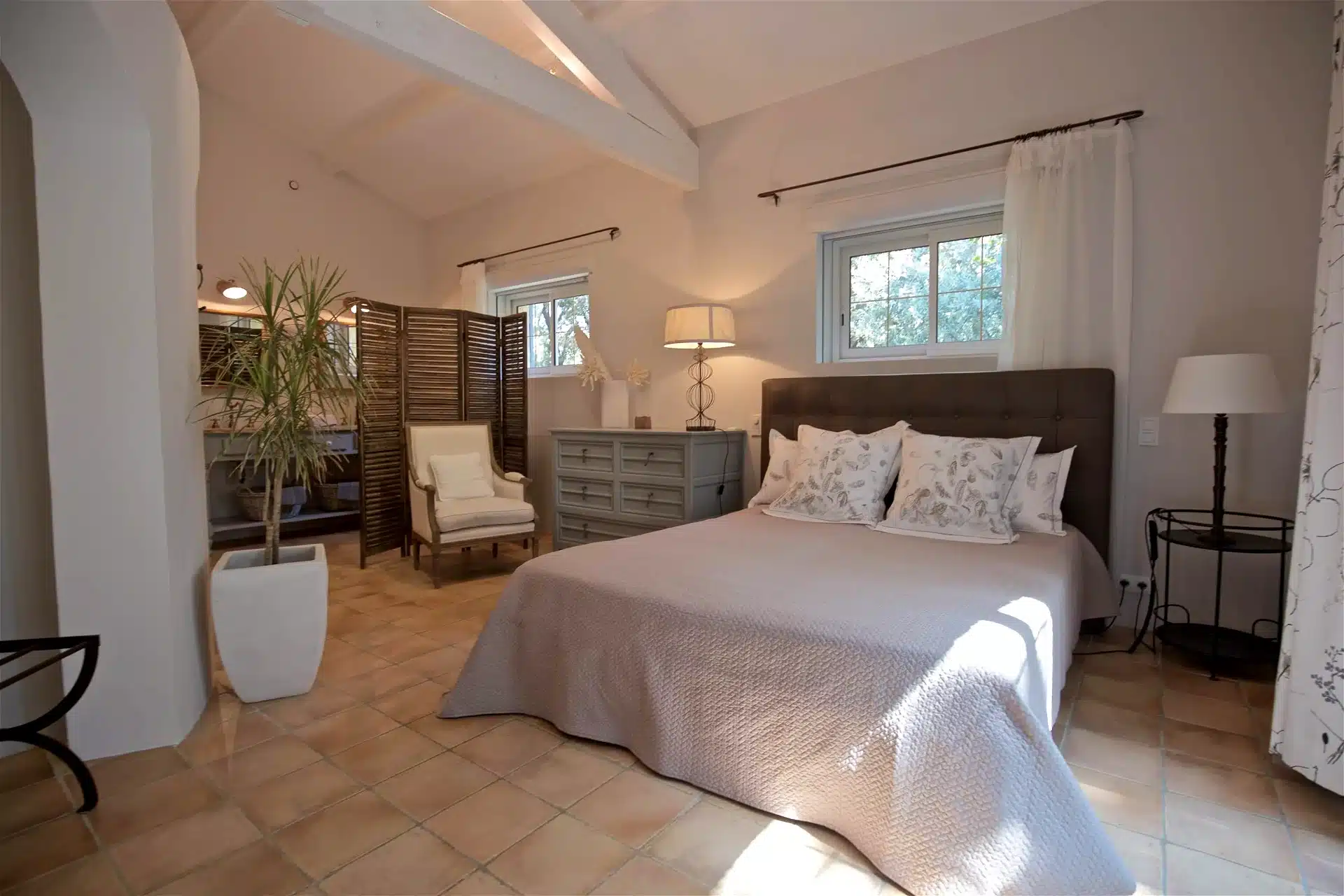 Provence luxury villa bedroom, fundraiser auction items, live auction items