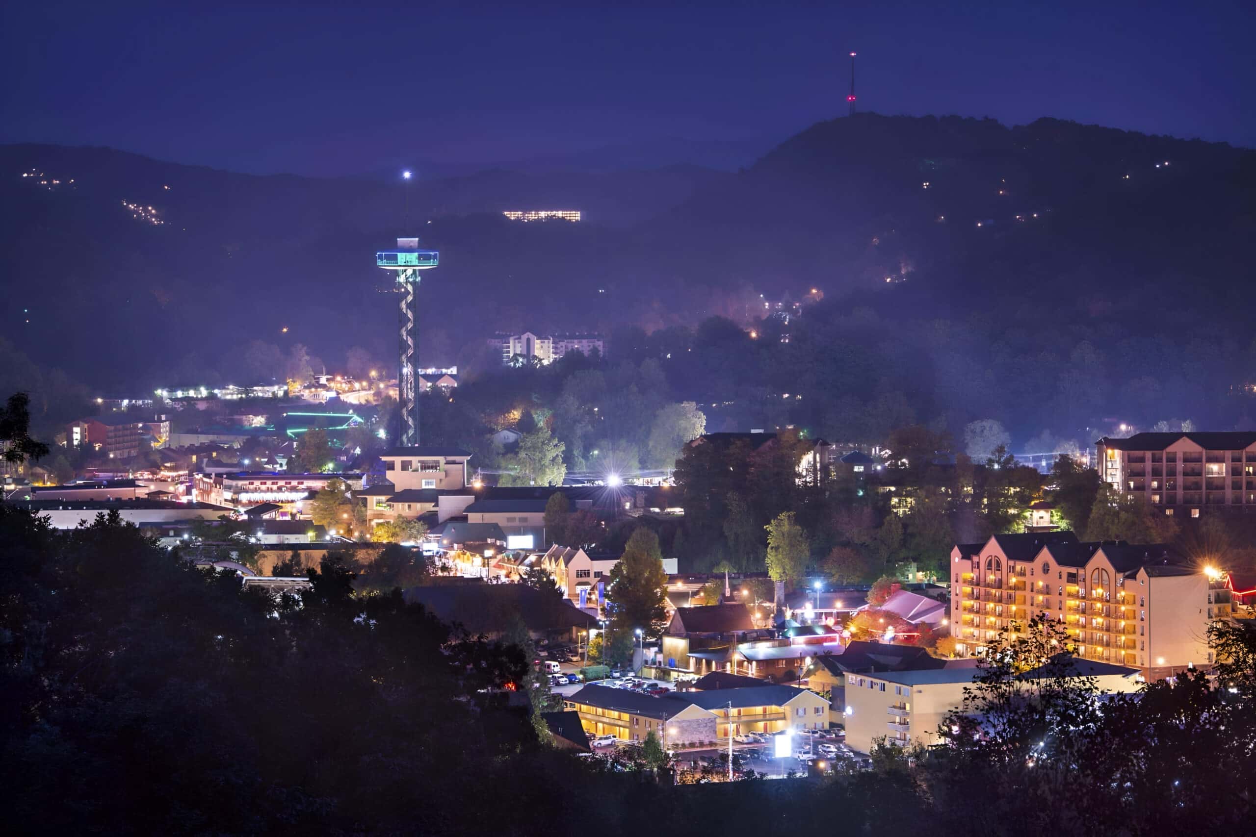 smokey mountains night view, fundraising ideas, charity ideas, silent auction items, travel fundraising events