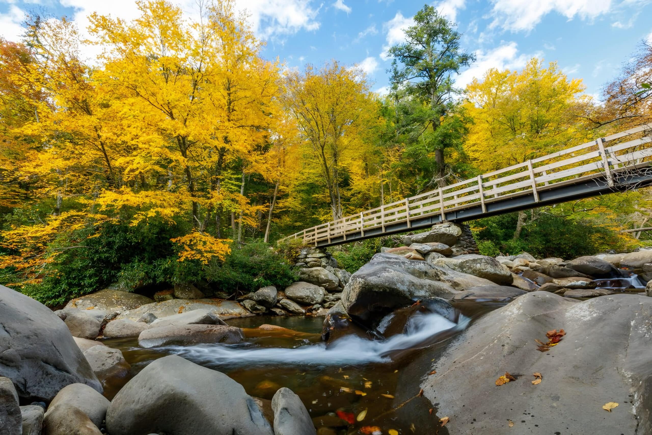 bridge over river in the smokey mountains, fundraising ideas, charity ideas, silent auction items, travel fundraising events