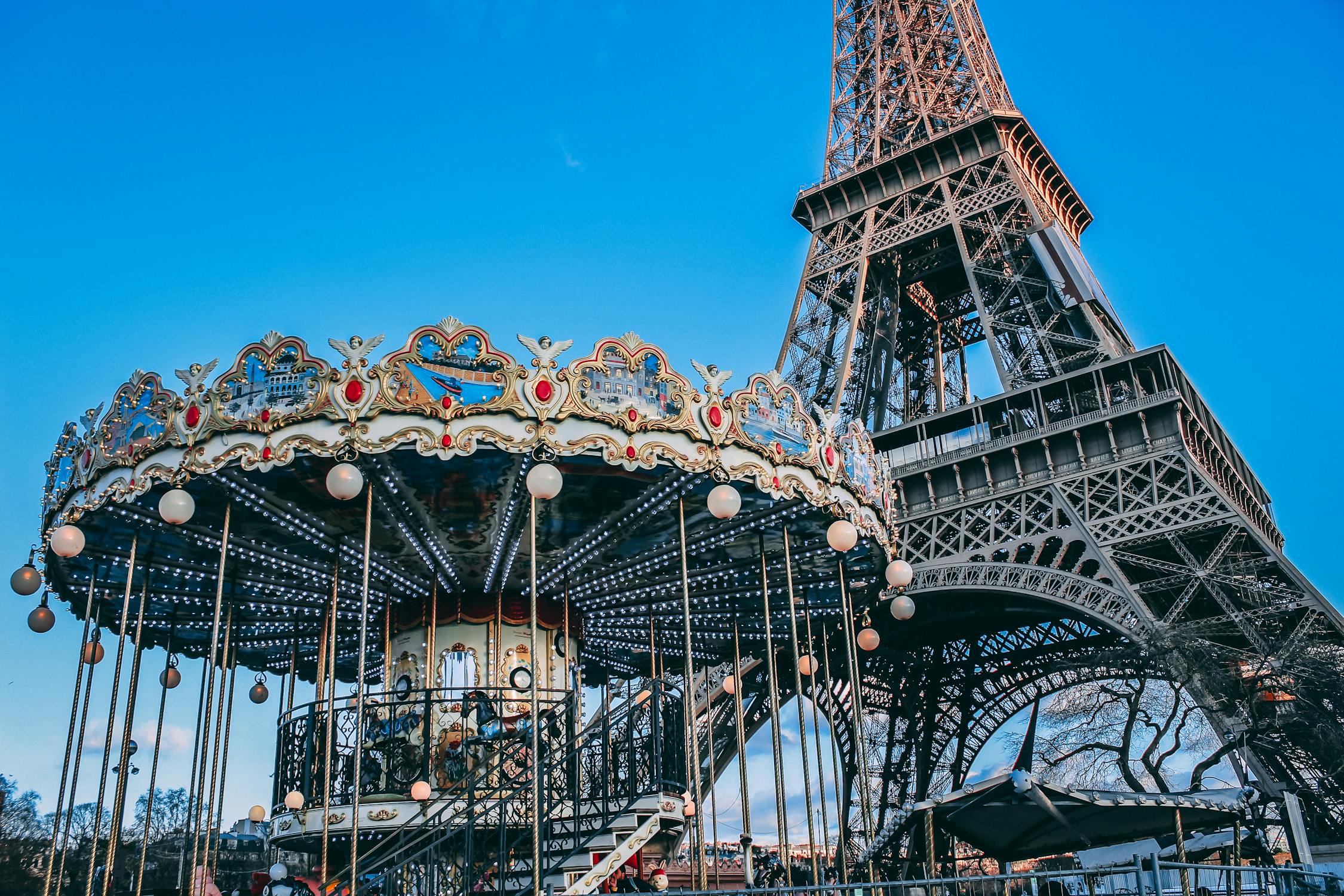 Eiffel Tower and carousel - fundraising ideas, charity ideas, silent auction items, travel fundraising events