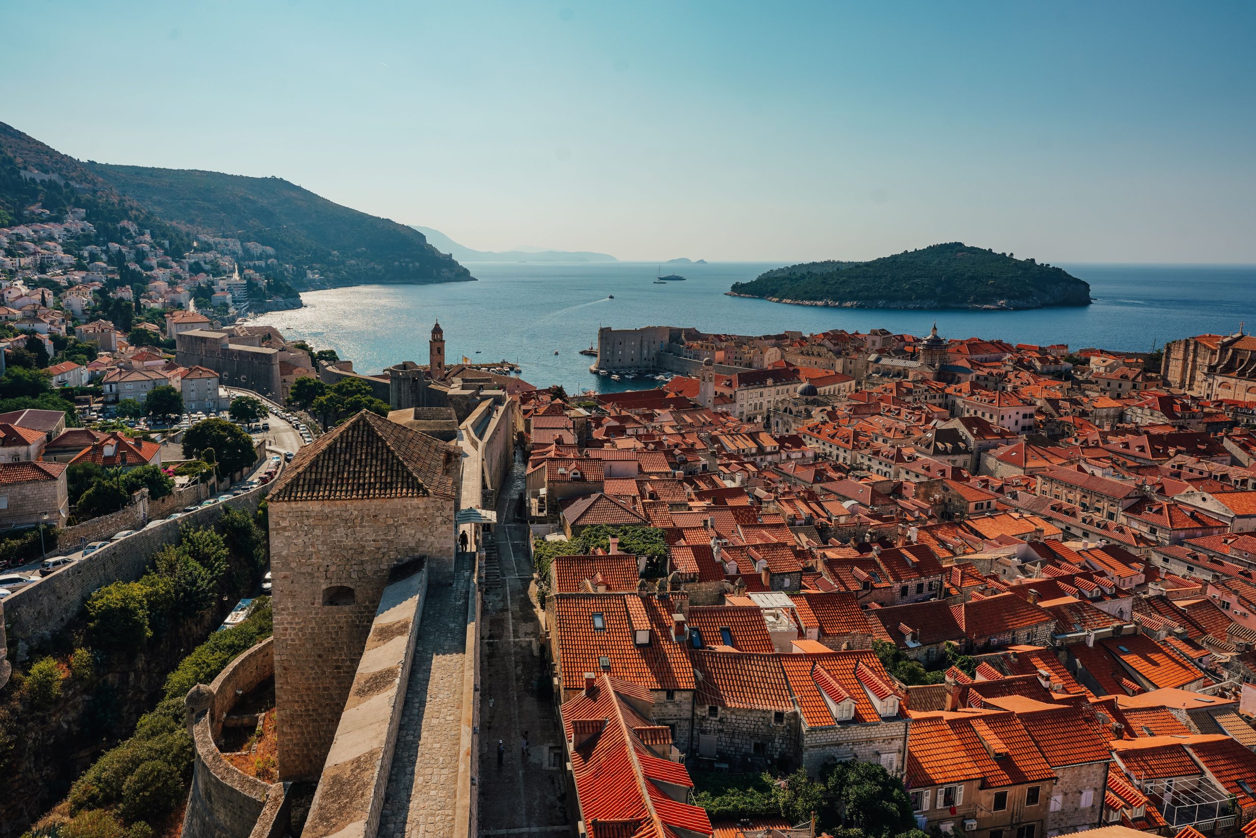 Aerial view of Dubrovnik, consignment travel providers, charity auction travel packages, vacation fundraising, travel fundraising, fundraising ideas, charity ideas, silent auction items, travel fundraising events