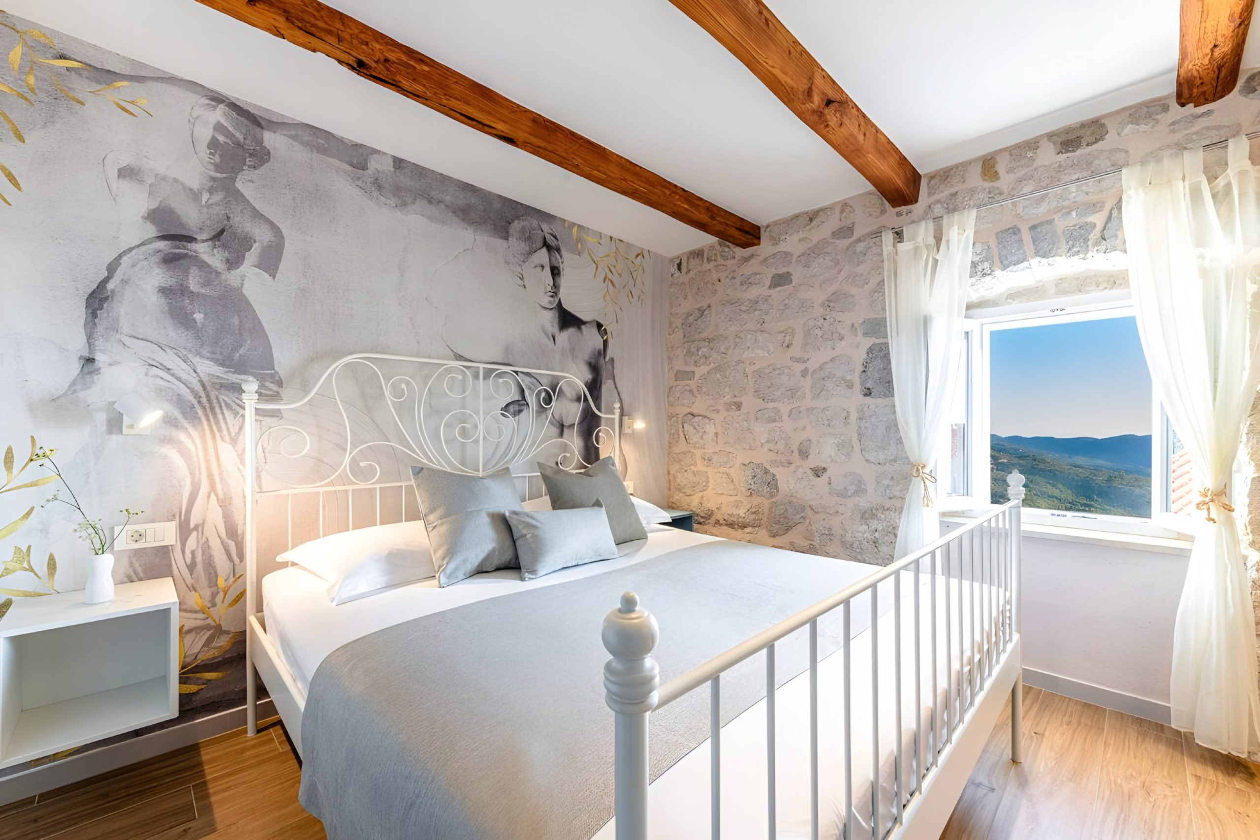 Countryside villa bedroom, consignment travel providers, charity auction travel packages, vacation fundraising, travel fundraising, fundraising ideas, charity ideas, silent auction items, travel fundraising events